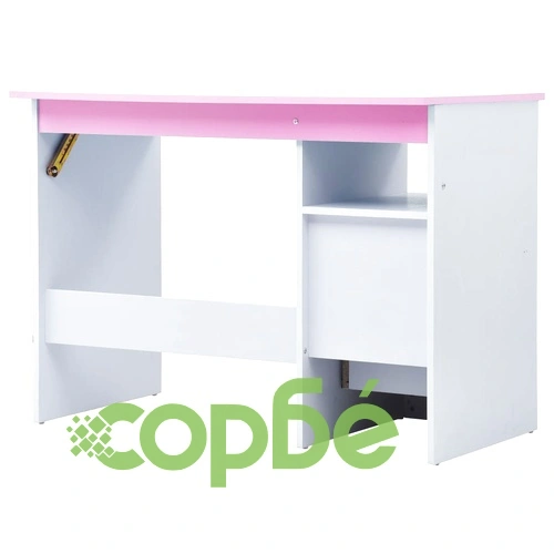 Детско бюро за рисуване, накланящ се плот, розово и бяло ➤ топ цена ➤ sorbe.bg