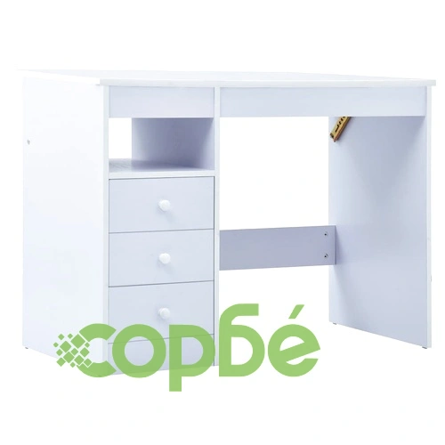 Детско бюро за рисуване, накланящ се плот, бяло ➤ топ цена ➤ sorbe.bg