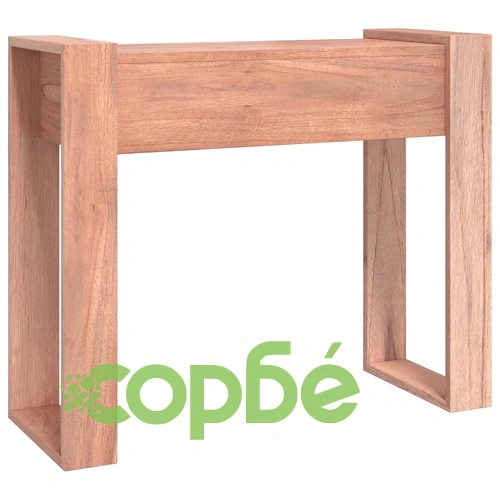 Конзолна маса, 90x35x75 см, тиково дърво масив ➤ топ цена ➤ sorbe.bg