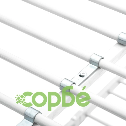 Рамка за двуетажно легло, бяла, метал, 140x200 см/90x200 см ➤ топ цена ➤ sorbe.bg