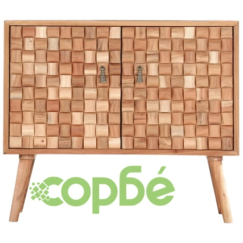 Бюфет, 75x35x65 см, акациево дърво масив ➤ топ цена ➤ sorbe.bg