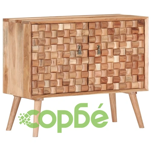 Бюфет, 75x35x65 см, акациево дърво масив ➤ топ цена ➤ sorbe.bg