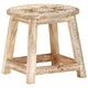 287445  Hand-painted Stool 38x38x35 cm Solid Mango Wood