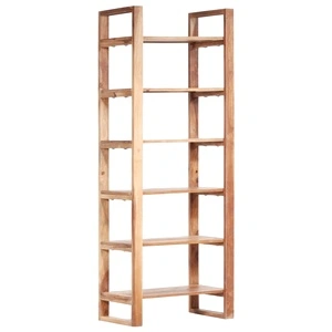 Етажерка за книги, 60x38x160 см, акациево дърво масив