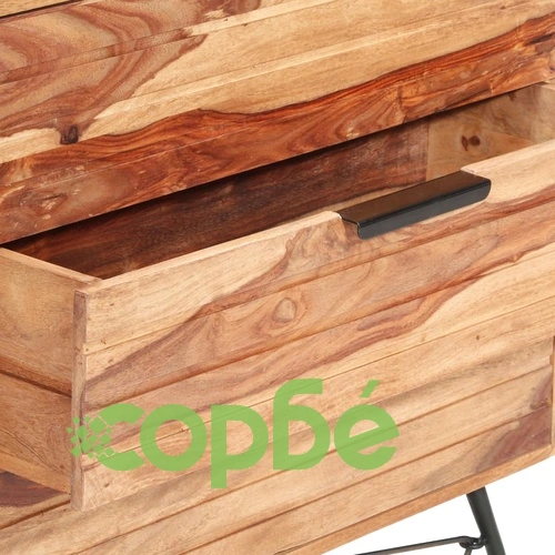 Бюфет, 80x30x75 см, акациево дърво масив ➤ топ цена ➤ sorbe.bg
