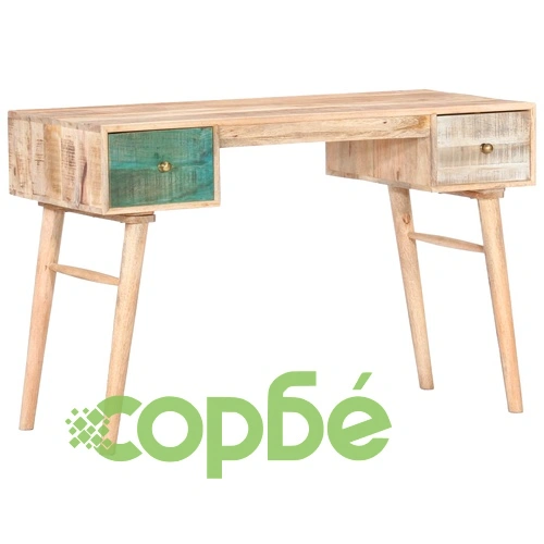 Бюро, 118x50x75 см, мангово дърво масив ➤ топ цена ➤ sorbe.bg