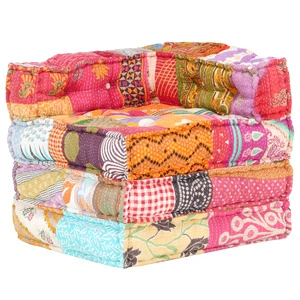 Модулен пуф, пачуърк, текстил