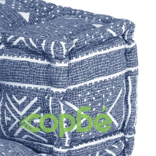 Модулен пуф, индиго, текстил ➤ топ цена ➤ sorbe.bg