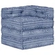 Модулен пуф, индиго, текстил