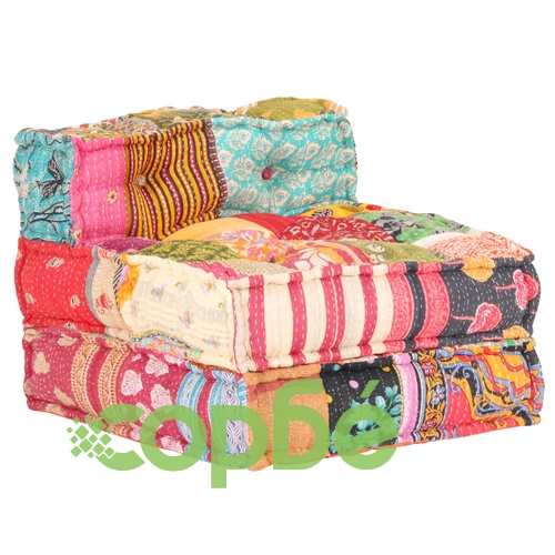 Модулен пуф, пачуърк, текстил ➤ топ цена ➤ sorbe.bg