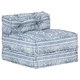 Модулен пуф, индиго, текстил