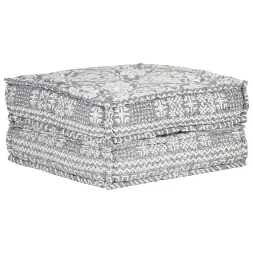 Пуф, 60x70x36 см, светлосив, текстил ➤ топ цена ➤ sorbe.bg