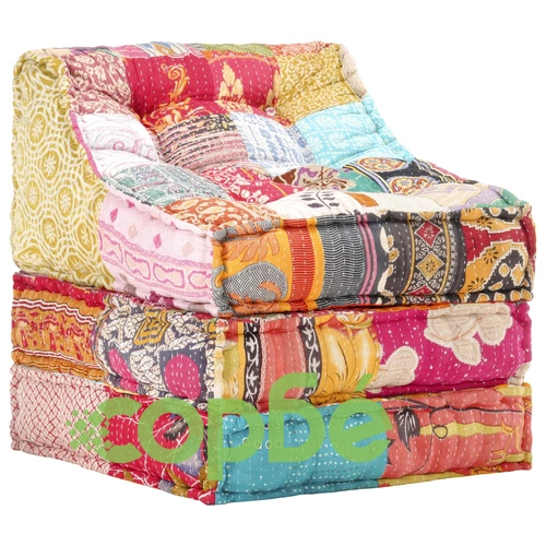 Модулен пуф, пачуърк, текстил ➤ топ цена ➤ sorbe.bg