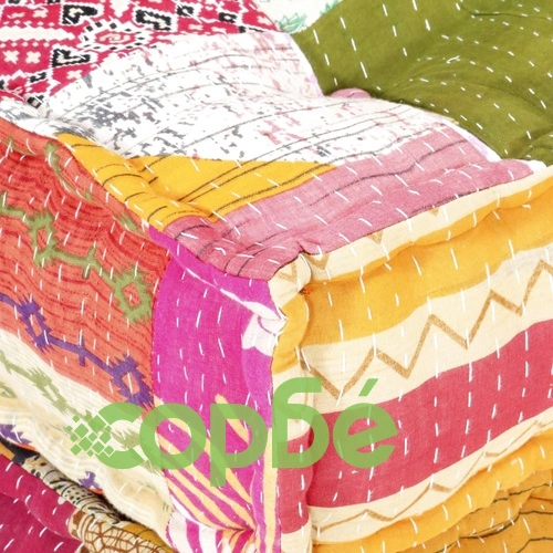 Модулен пуф, пачуърк, текстил ➤ топ цена ➤ sorbe.bg