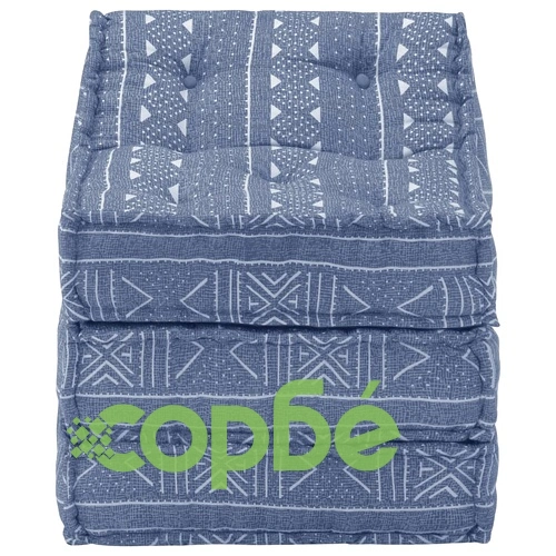 Модулен пуф, индиго, текстил ➤ топ цена ➤ sorbe.bg