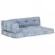 Палетна възглавница за диван, индиго, текстил, пачуърк