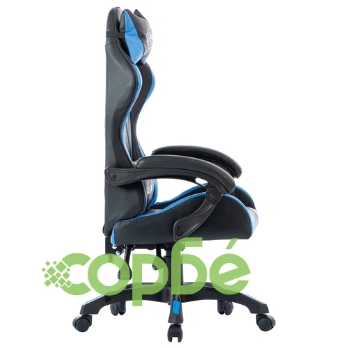 Геймърски стол, син, изкуствена кожа ➤ топ цена ➤ sorbe.bg
