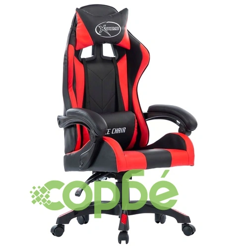 Геймърски стол, червен, изкуствена кожа ➤ топ цена ➤ sorbe.bg