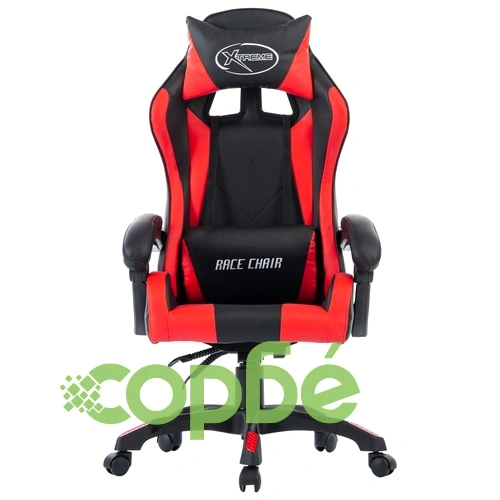 Геймърски стол, червен, изкуствена кожа ➤ топ цена ➤ sorbe.bg