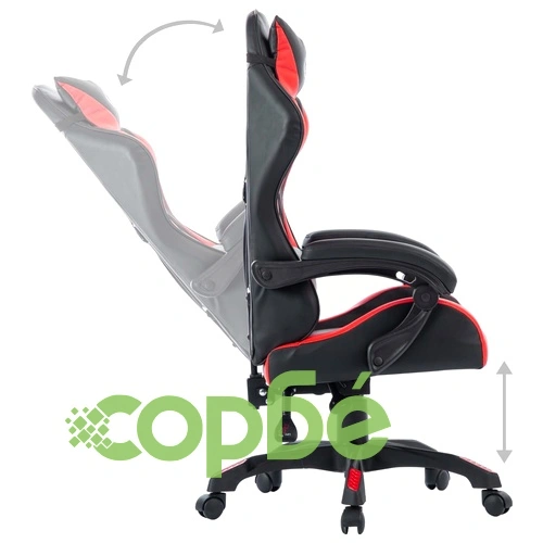 Геймърски стол, червен, изкуствена кожа ➤ топ цена ➤ sorbe.bg