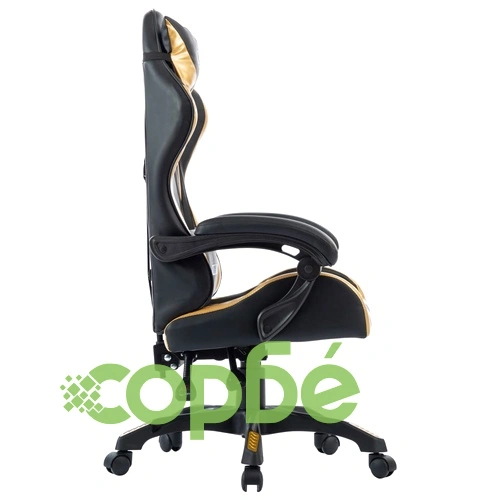 Геймърски стол, златист, изкуствена кожа ➤ топ цена ➤ sorbe.bg