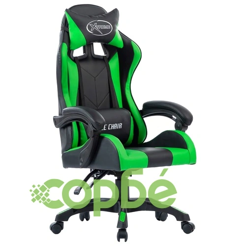 Геймърски стол, зелен, изкуствена кожа ➤ топ цена ➤ sorbe.bg