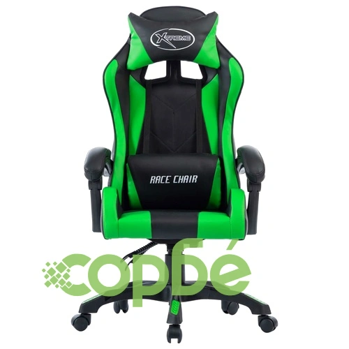Геймърски стол, зелен, изкуствена кожа ➤ топ цена ➤ sorbe.bg