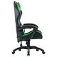 Геймърски стол, зелен, изкуствена кожа