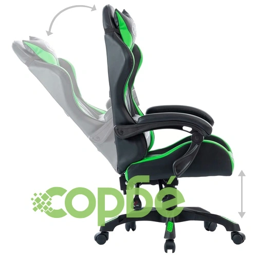 Геймърски стол, зелен, изкуствена кожа ➤ топ цена ➤ sorbe.bg