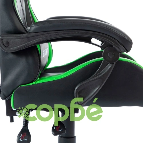 Геймърски стол, зелен, изкуствена кожа ➤ топ цена ➤ sorbe.bg