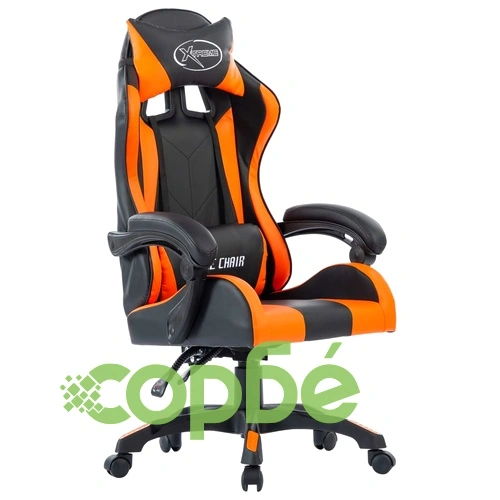 Геймърски стол, оранжев, изкуствена кожа ➤ топ цена ➤ sorbe.bg