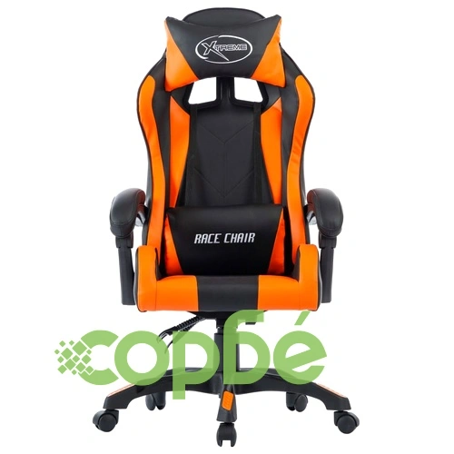 Геймърски стол, оранжев, изкуствена кожа ➤ топ цена ➤ sorbe.bg