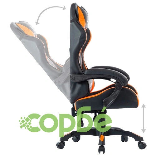 Геймърски стол, оранжев, изкуствена кожа ➤ топ цена ➤ sorbe.bg