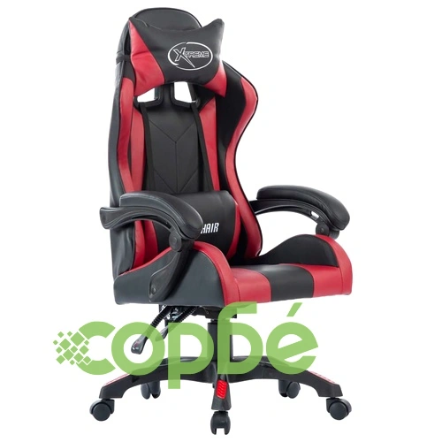 Геймърски стол, виненочервен, изкуствена кожа ➤ топ цена ➤ sorbe.bg