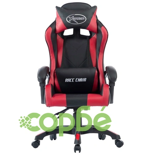 Геймърски стол, виненочервен, изкуствена кожа ➤ топ цена ➤ sorbe.bg