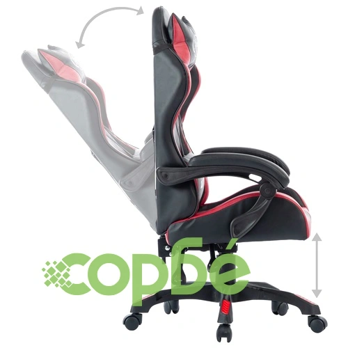 Геймърски стол, виненочервен, изкуствена кожа ➤ топ цена ➤ sorbe.bg