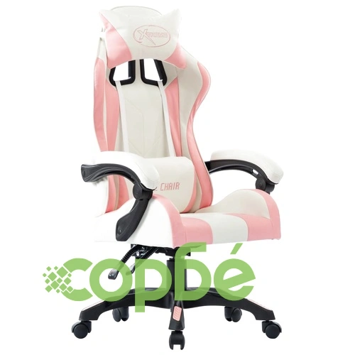 Геймърски стол, розов, изкуствена кожа ➤ топ цена ➤ sorbe.bg