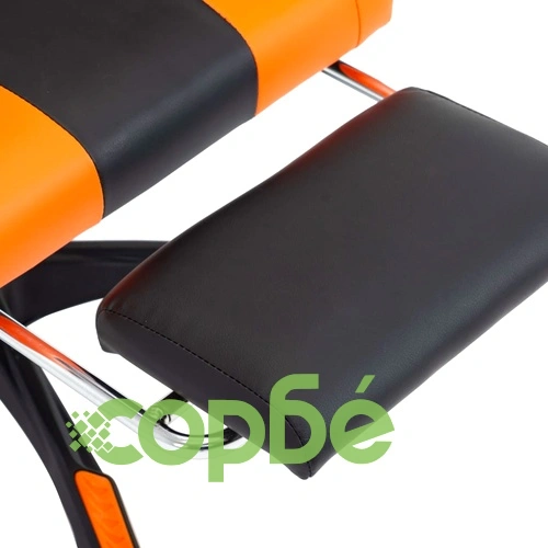 Геймърски стол подложка за крака оранжево/черно изкуствена кожа ➤ топ цена ➤ sorbe.bg