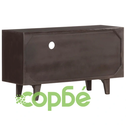 ТВ шкаф, 90x30x50 cм, регенерирано дърво масив ➤ топ цена ➤ sorbe.bg