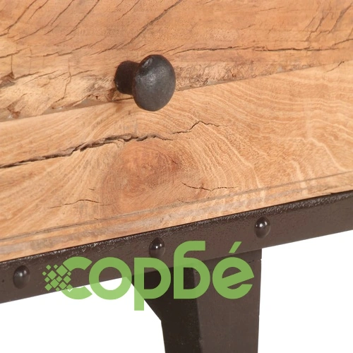 ТВ шкаф, 90x30x50 cм, регенерирано дърво масив ➤ топ цена ➤ sorbe.bg