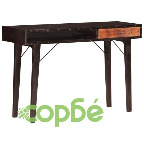 Конзолна маса, 118x35x76 см, регенерирано дърво масив ➤ топ цена ➤ sorbe.bg