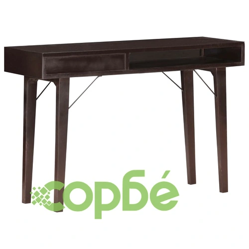 Конзолна маса, 118x35x76 см, регенерирано дърво масив ➤ топ цена ➤ sorbe.bg