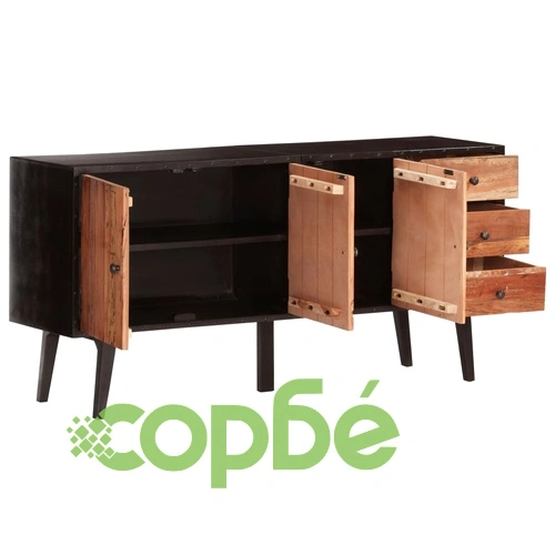 Бюфет, 160x40x75 см, регенерирано дърво масив ➤ топ цена ➤ sorbe.bg