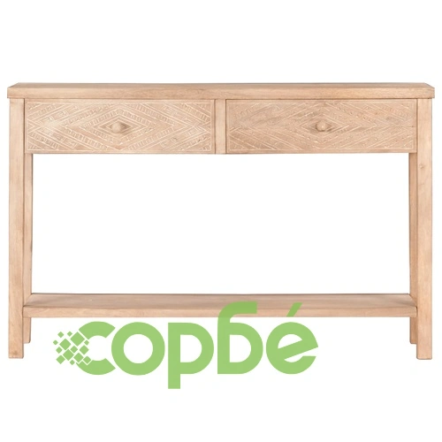 Конзолна маса, 118x30x75 cм, манго масив ➤ топ цена ➤ sorbe.bg