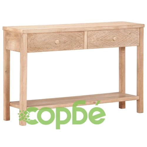 Конзолна маса, 118x30x75 cм, манго масив ➤ топ цена ➤ sorbe.bg