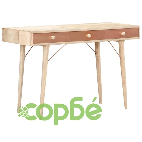 Конзолна маса, 118x45x76 см, мангово дърво масив ➤ топ цена ➤ sorbe.bg