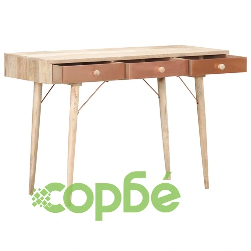 Конзолна маса, 118x45x76 см, мангово дърво масив ➤ топ цена ➤ sorbe.bg