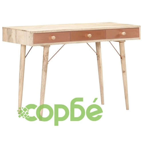 Конзолна маса, 118x45x76 см, мангово дърво масив ➤ топ цена ➤ sorbe.bg