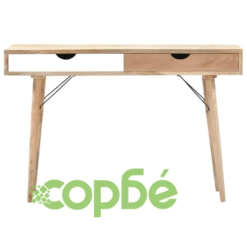 Конзолна маса, 118x45x76 см, мангово дърво масив ➤ топ цена ➤ sorbe.bg