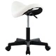 Работна табуретка, бяла, изкуствена кожа
